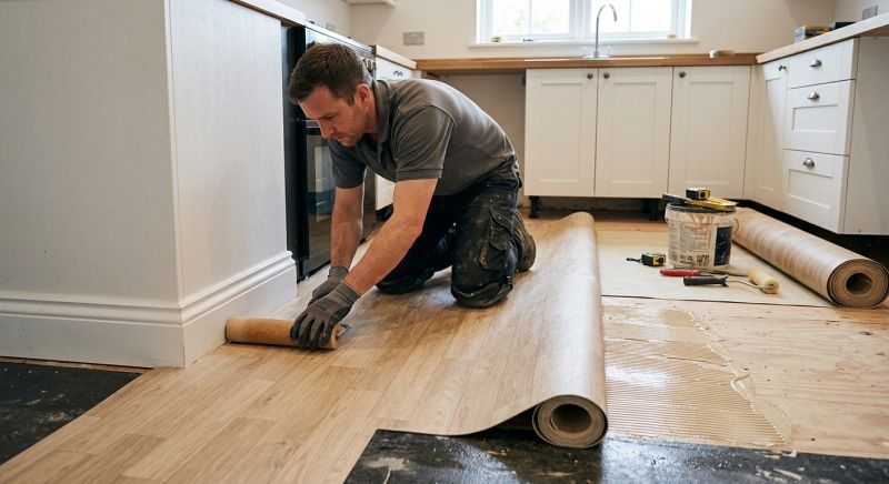Sheet Linoleum Installation in Littleton, CO
